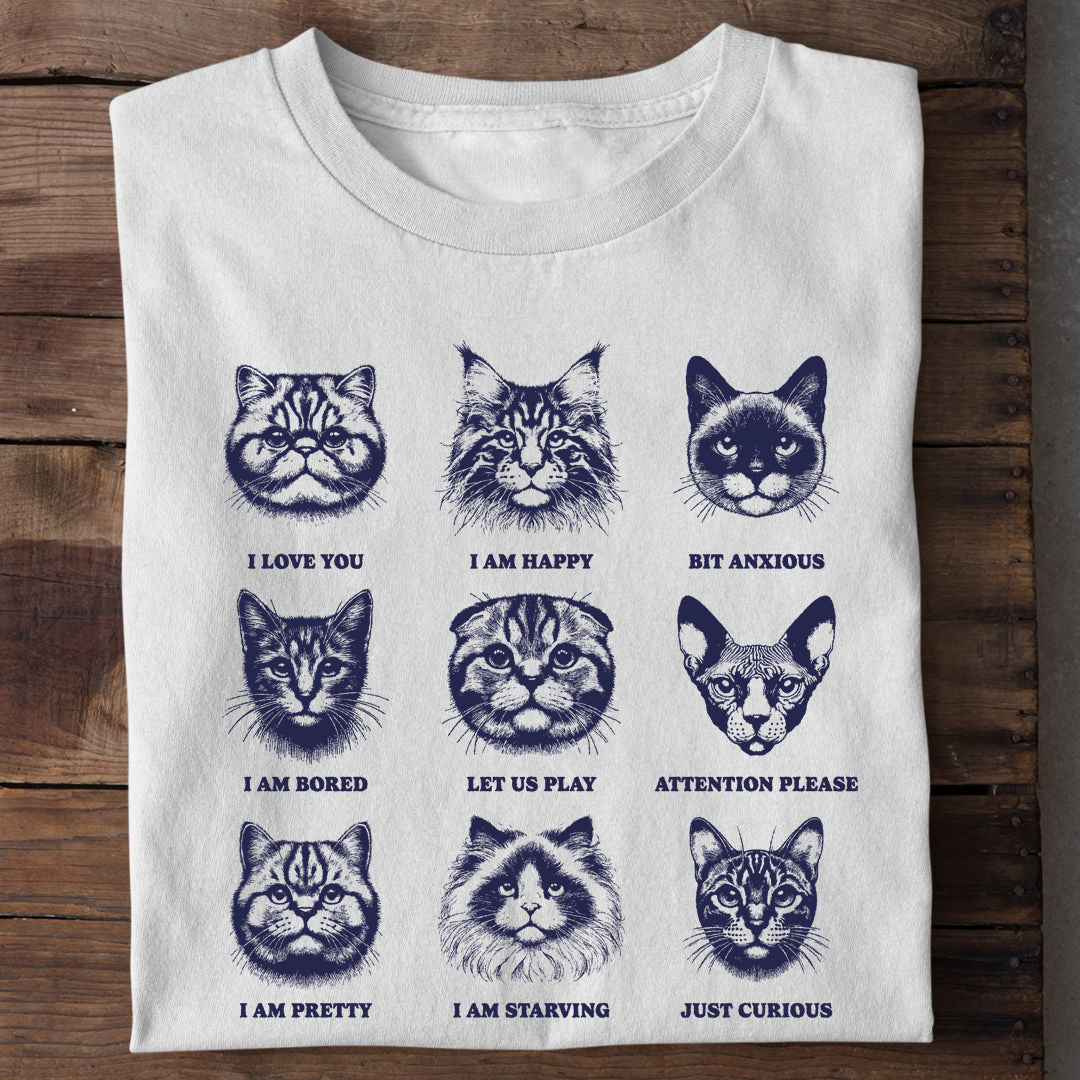 Emotion Cats  T-Shirt