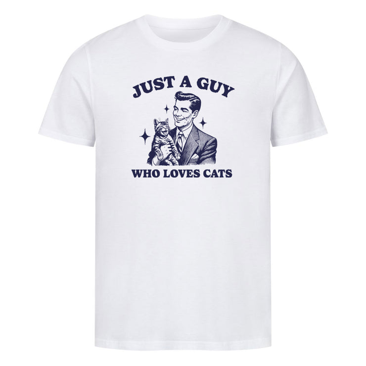 Guy who loves Cats  T-Shirt