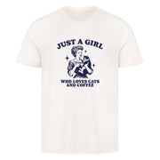 Girl who loves Cats and Coffee T-Shirt