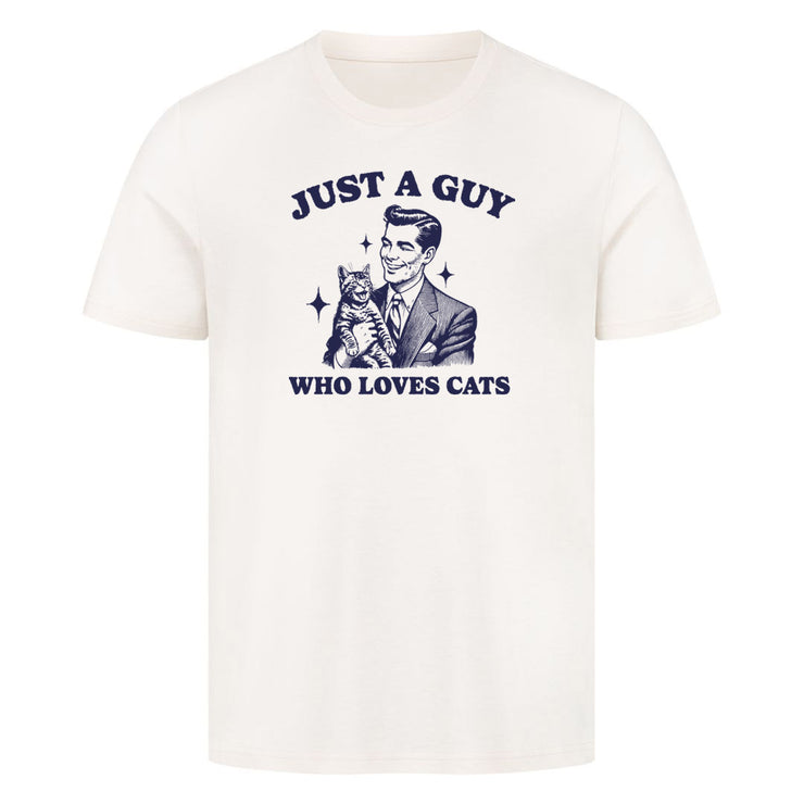 Guy who loves Cats  T-Shirt