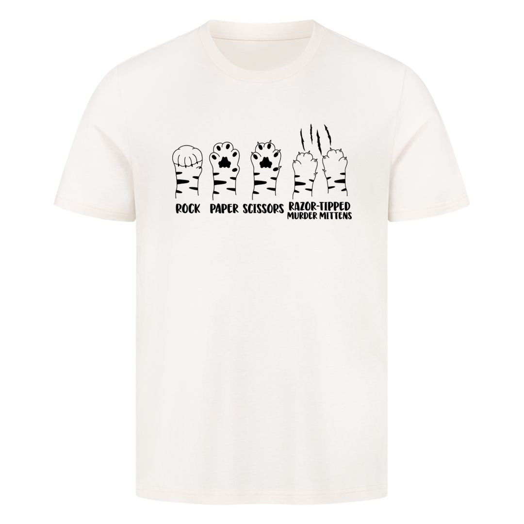 Rock paper Scissors Murder Mittens T-Shirt