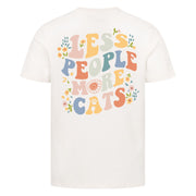 Less People More Cats T-Shirt BackPrint