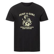 Girl who loves Cats and Coffee T-Shirt