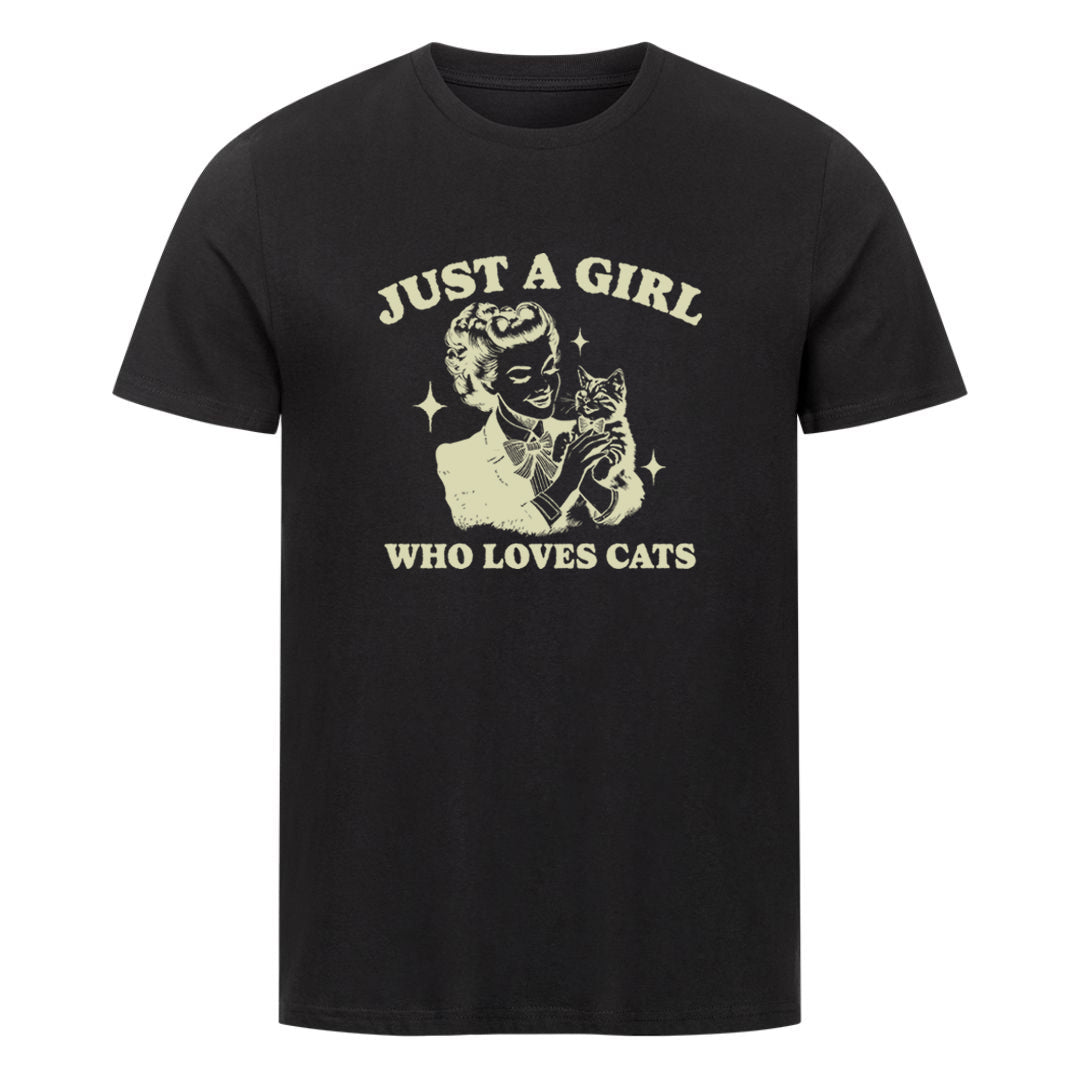 Girl who loves Cats T-Shirt