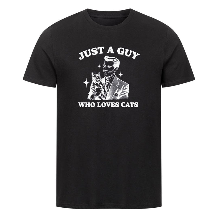 Guy who loves Cats  T-Shirt
