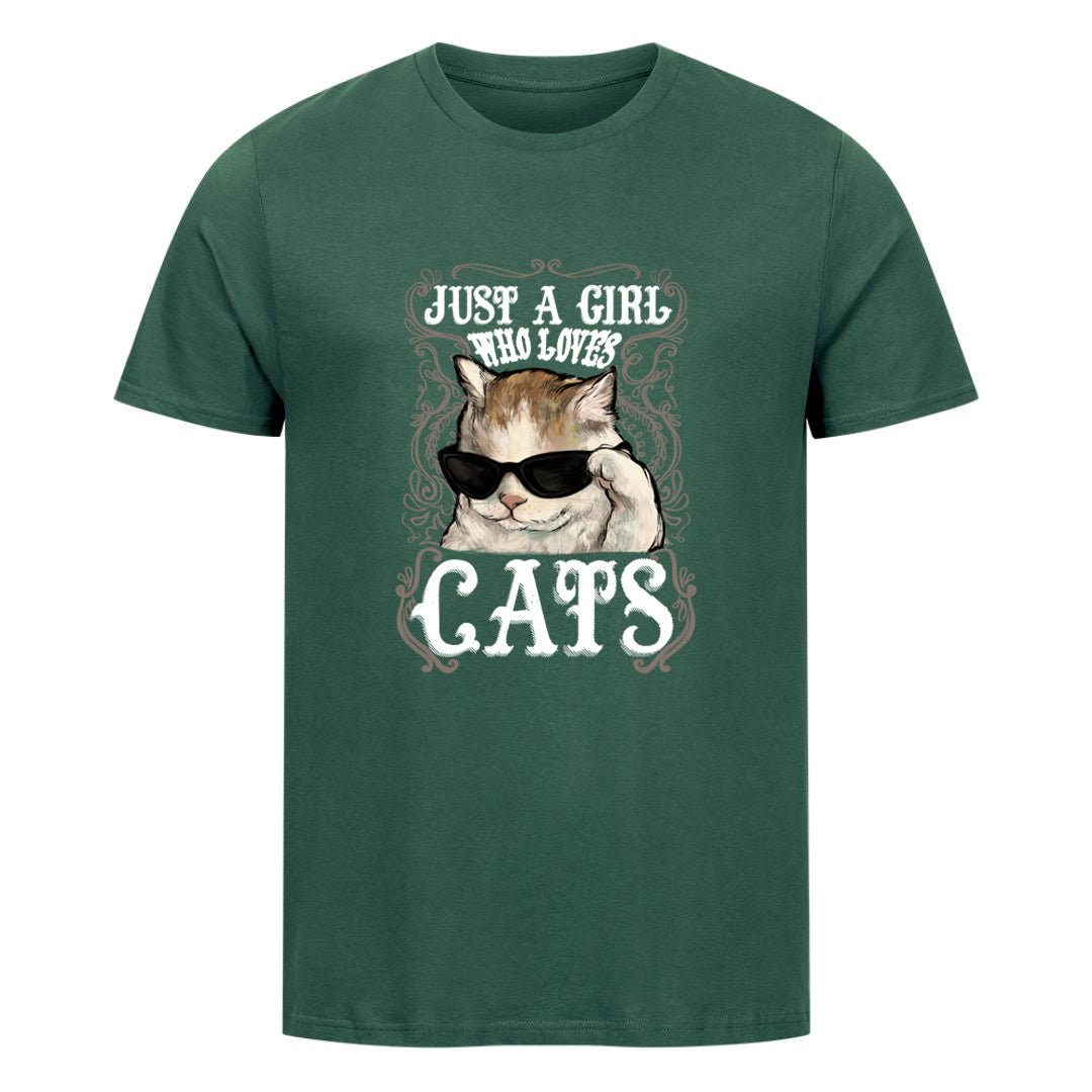 A Girl who loves Cats Vintage T-Shirt