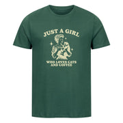 Girl who loves Cats and Coffee T-Shirt