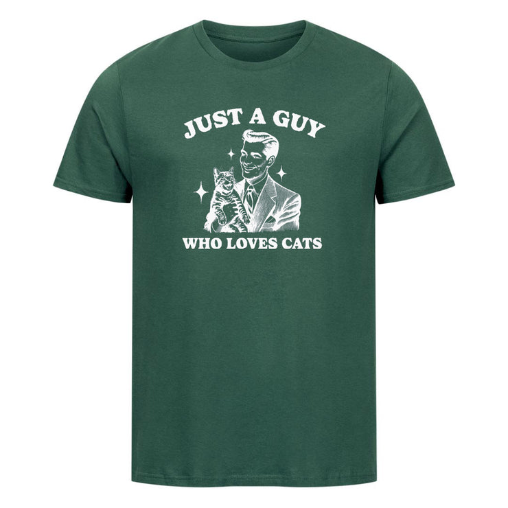 Guy who loves Cats  T-Shirt