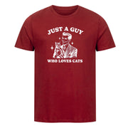 Guy who loves Cats  T-Shirt