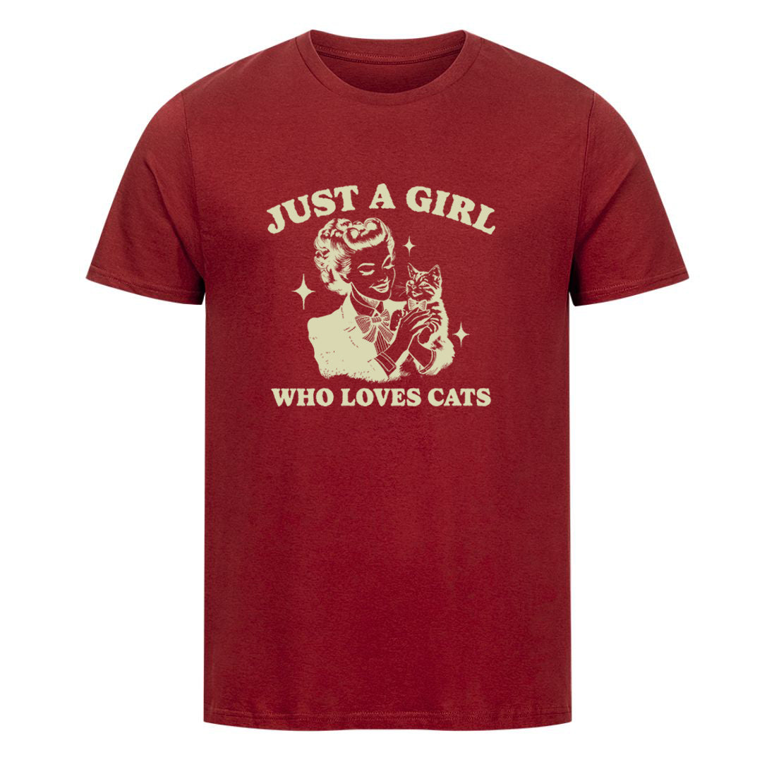 Girl who loves Cats T-Shirt