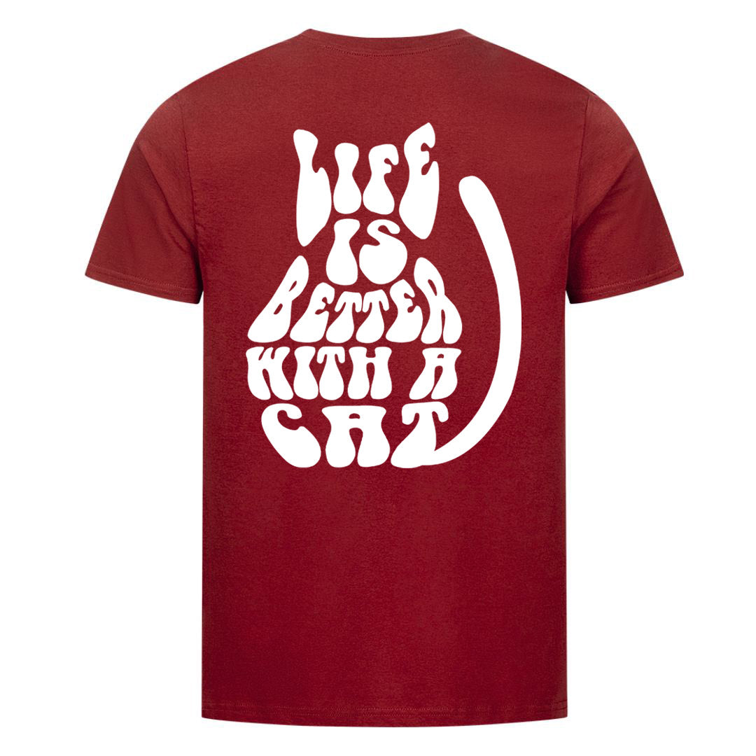 Life is better  T-Shirt BackPrint