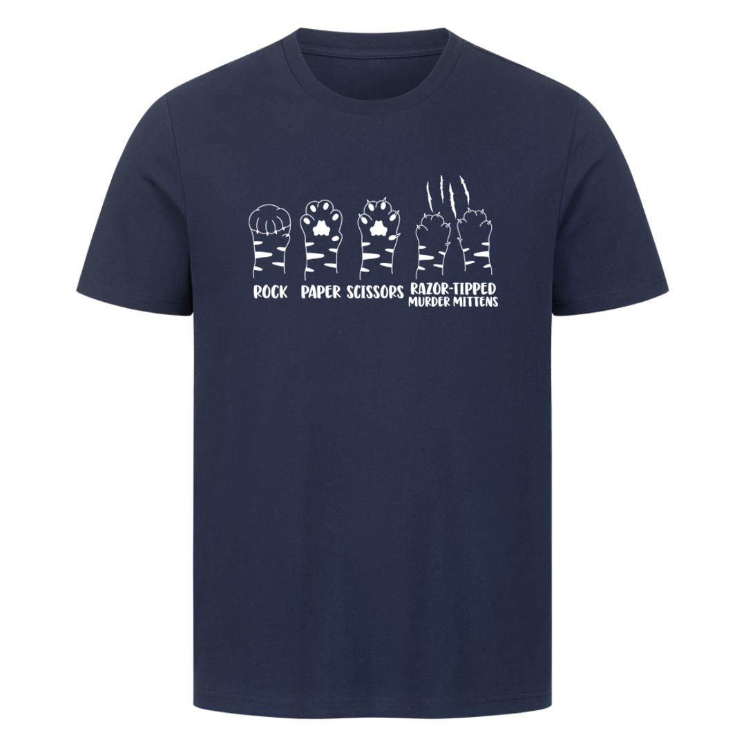 Rock paper Scissors Murder Mittens T-Shirt