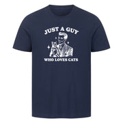 Guy who loves Cats  T-Shirt