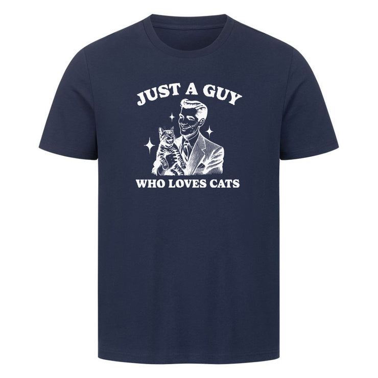 Guy who loves Cats  T-Shirt