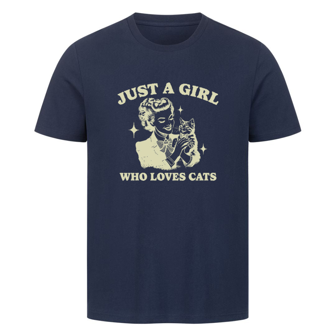 Girl who loves Cats T-Shirt