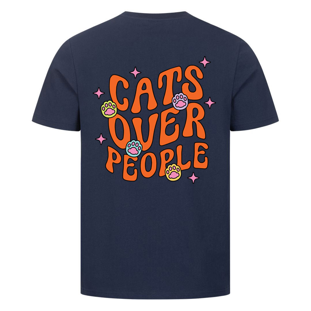 Cats Over People T-Shirt BackPrint