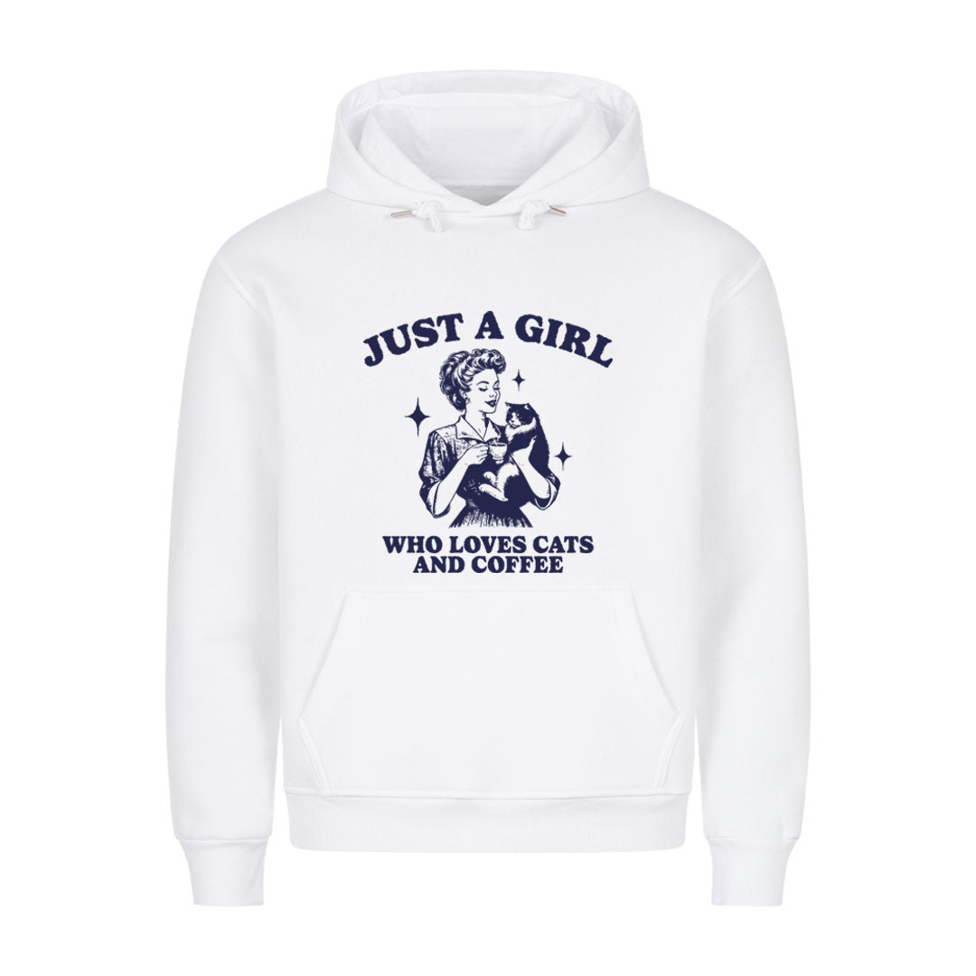 Girl who loves Cats and Coffee Hoodie