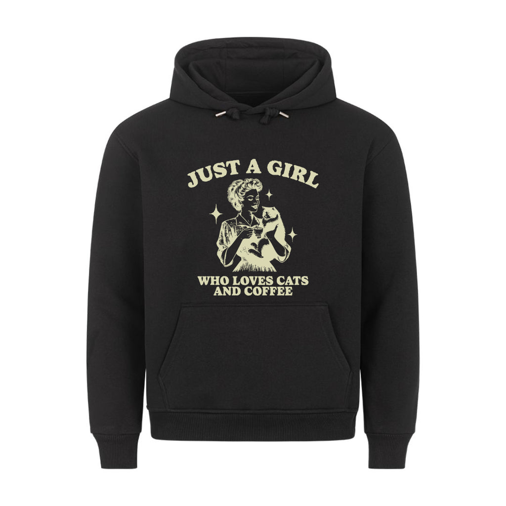Girl who loves Cats and Coffee Hoodie