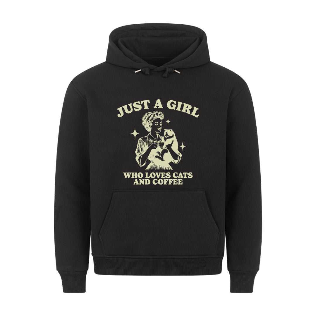 Girl who loves Cats and Coffee Hoodie