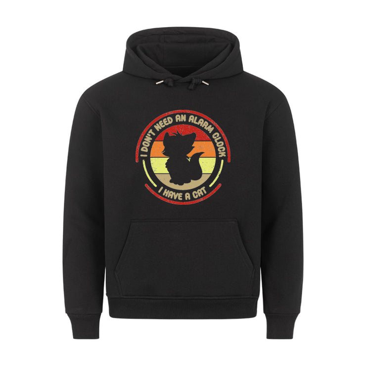 Alarm Clock Cat Hoodie