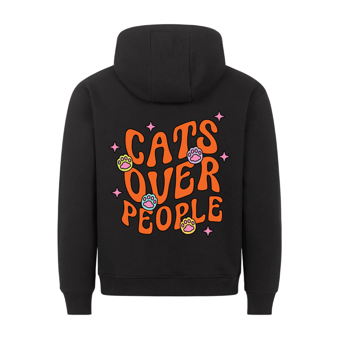 Cats Over People Hoodie BackPrint