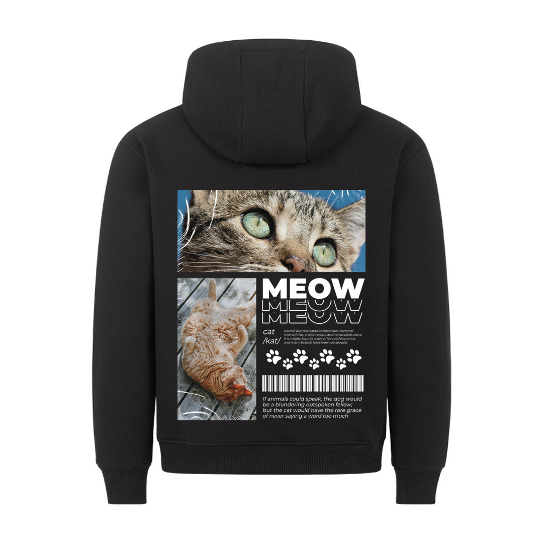 Cat Definition Modern Hoodie BackPrint