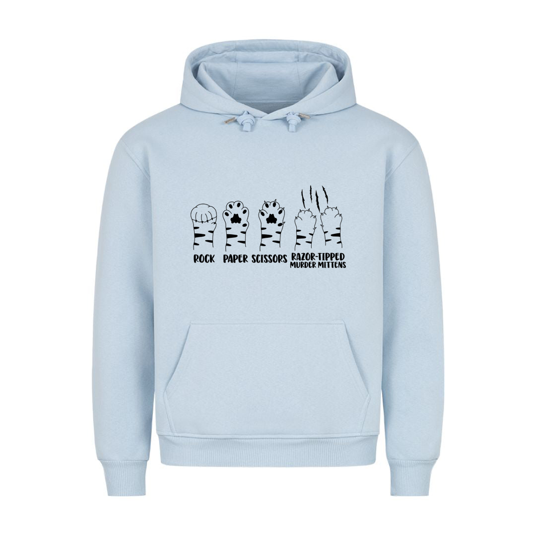 Rock paper Scissors Murder Mittens Hoodie