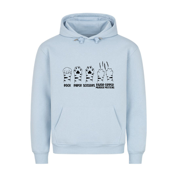 Rock paper Scissors Murder Mittens Hoodie