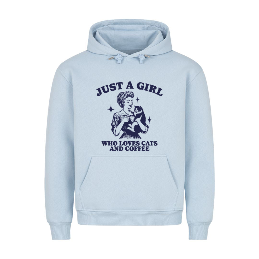 Girl who loves Cats and Coffee Hoodie