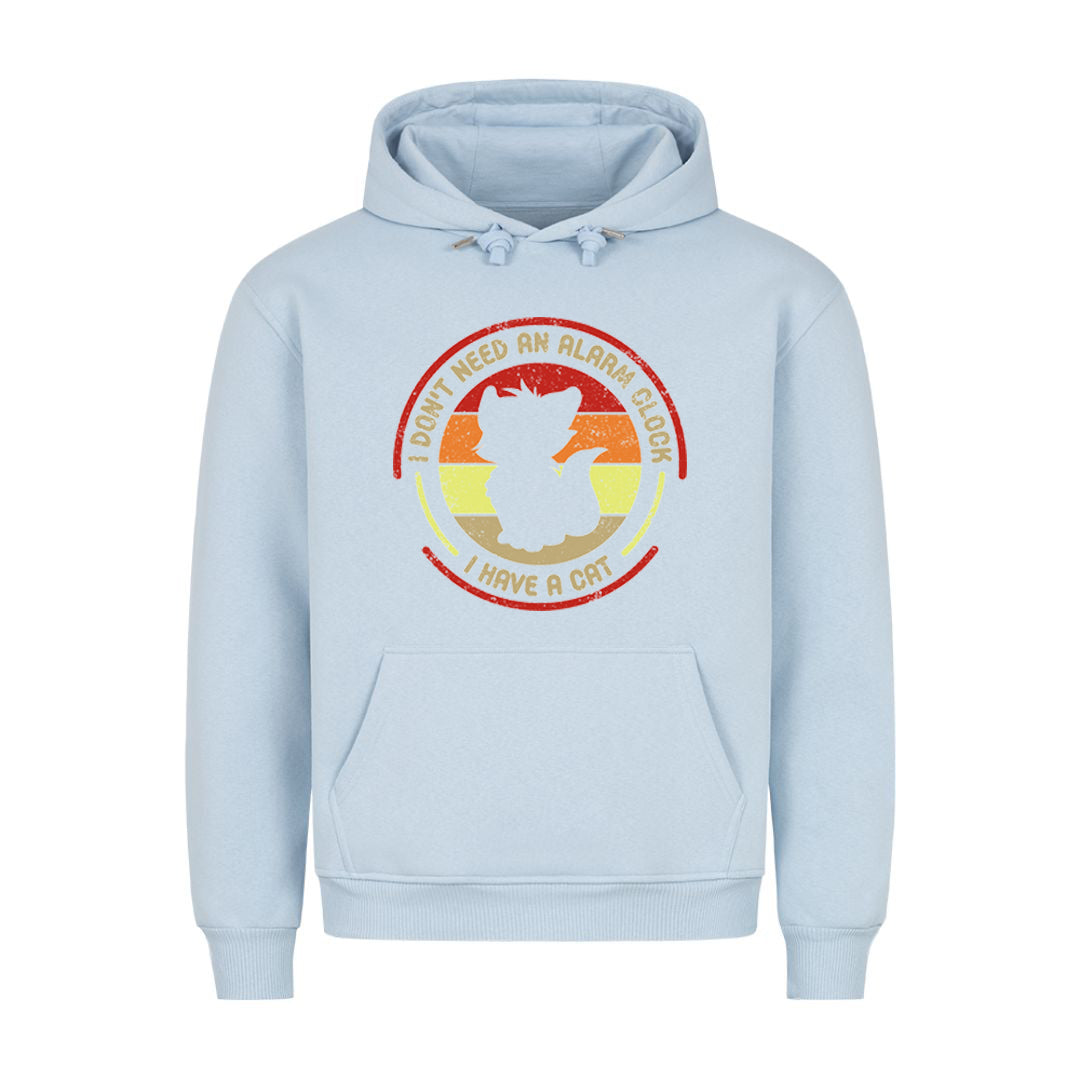 Alarm Clock Cat Hoodie