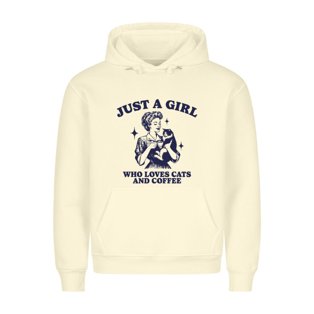 Girl who loves Cats and Coffee Hoodie