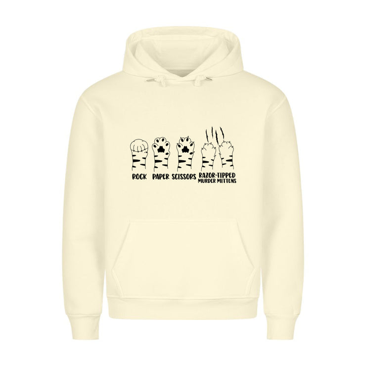 Rock paper Scissors Murder Mittens Hoodie