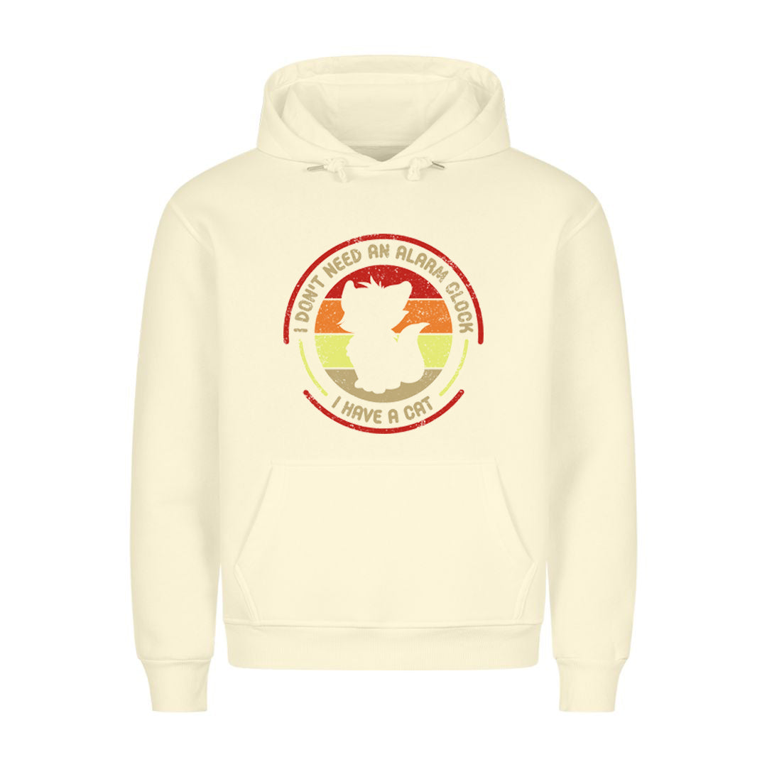 Alarm Clock Cat Hoodie