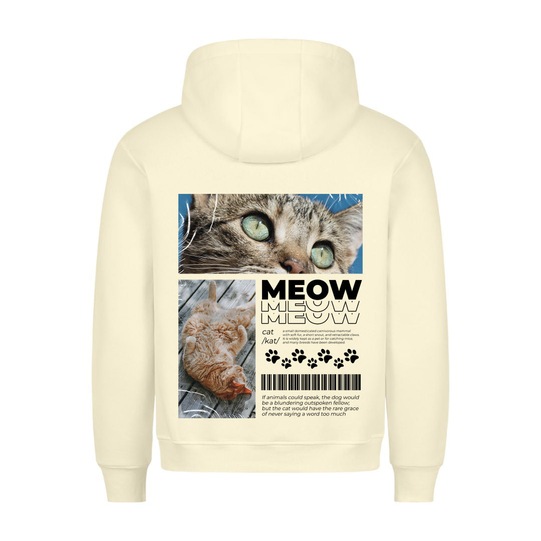 Cat Definition Modern Hoodie BackPrint