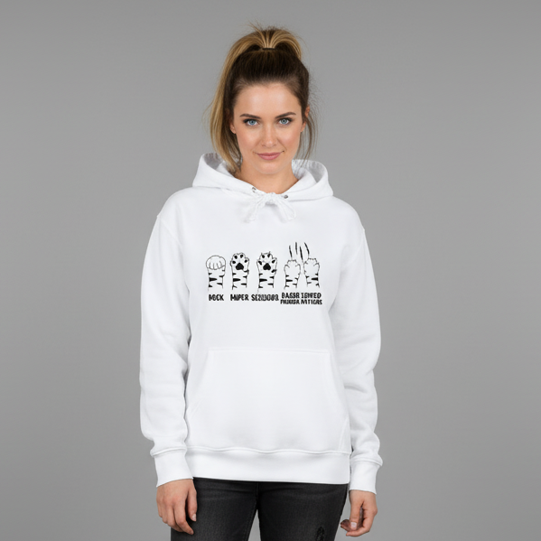 Rock paper Scissors Murder Mittens Hoodie