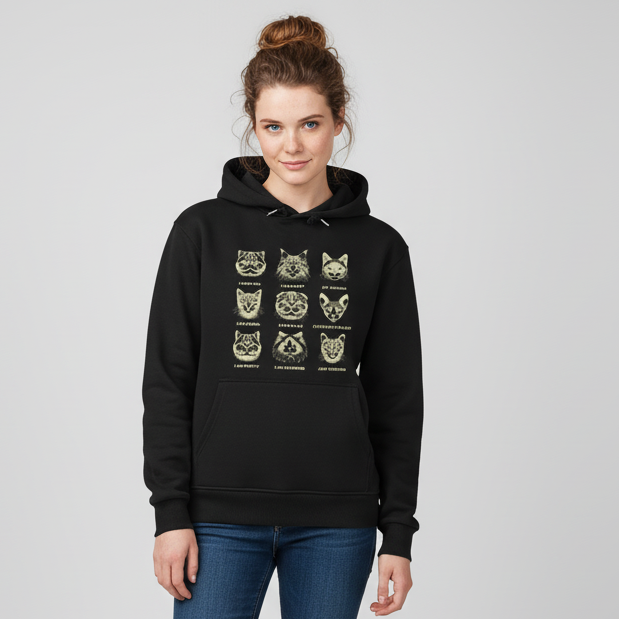 Emotion Cats  Hoodie