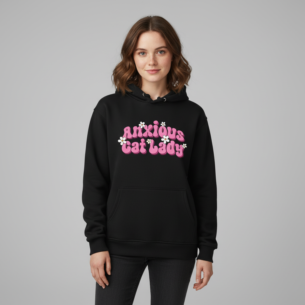 Anxious Cat Lady Hoodie
