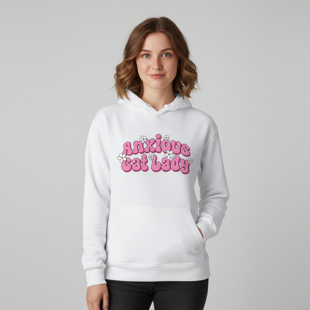 Anxious Cat Lady Hoodie