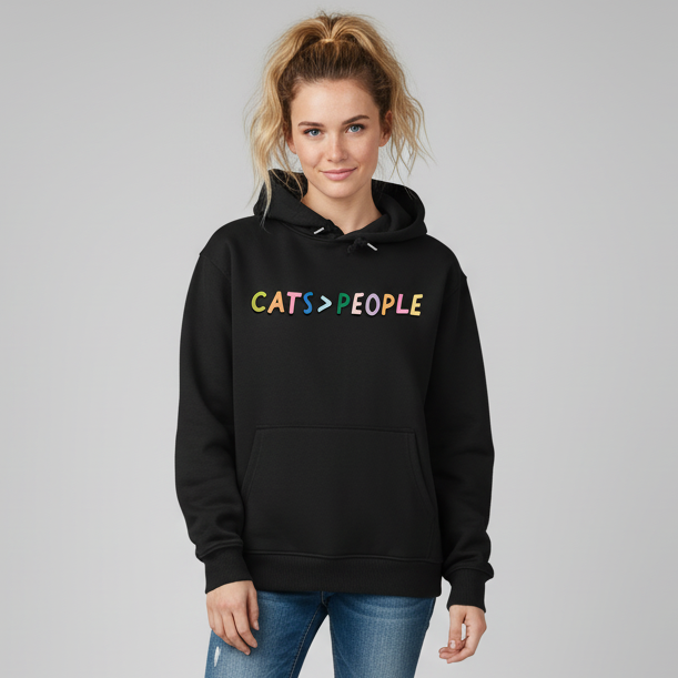 Cats over People Hoodie