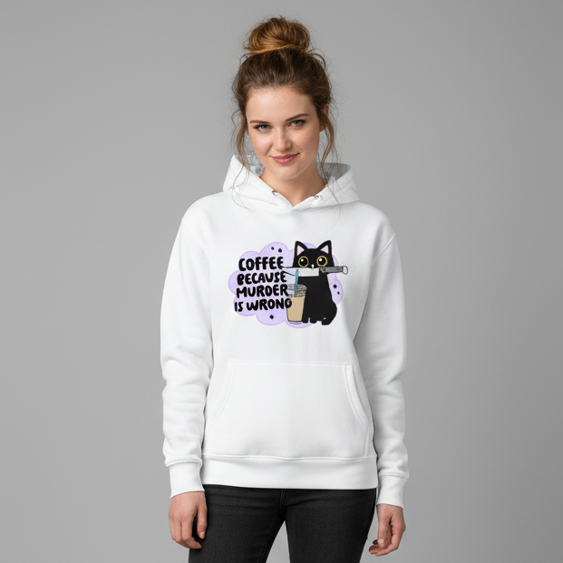 Coffee Cat Hoodie