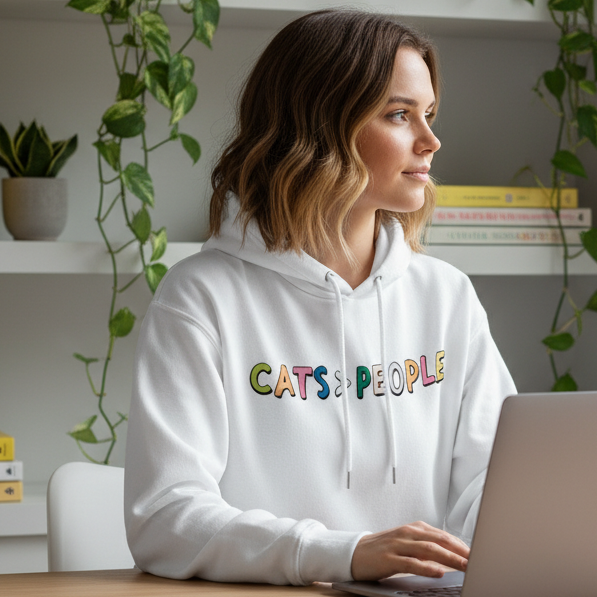 Cats over People Hoodie