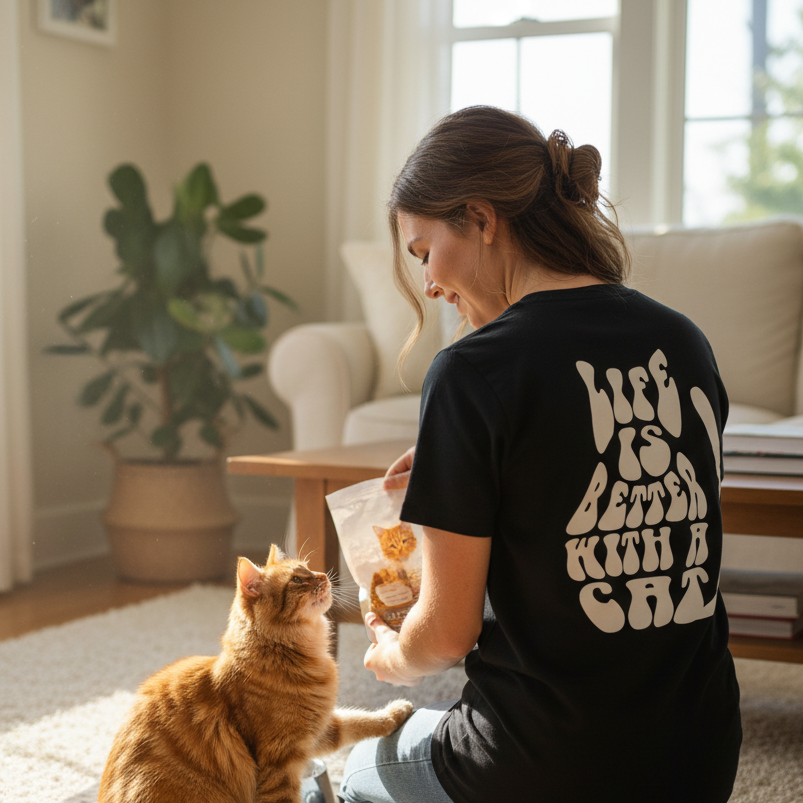 Life is better  T-Shirt BackPrint