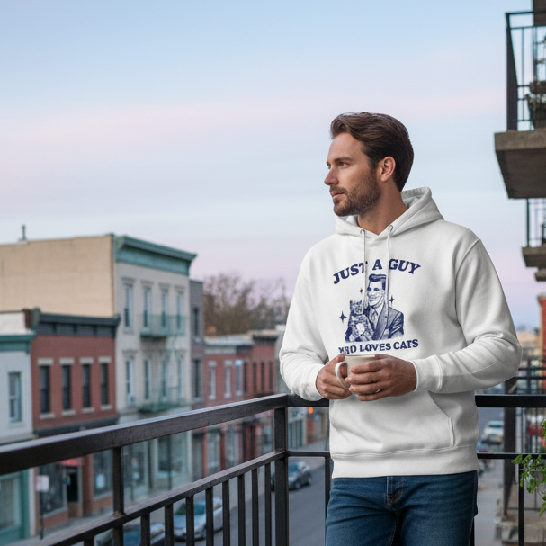 Guy who loves Cats Hoodie