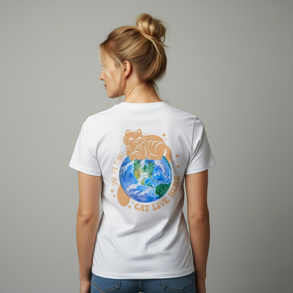 Save the Planet  T-Shirt BackPrint