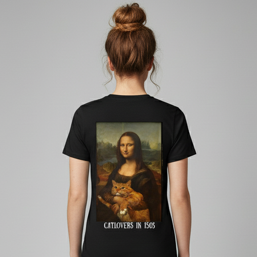 Catlovers in 1503 T-Shirt BackPrint