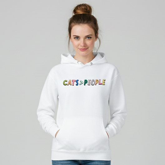 Cats over People Hoodie