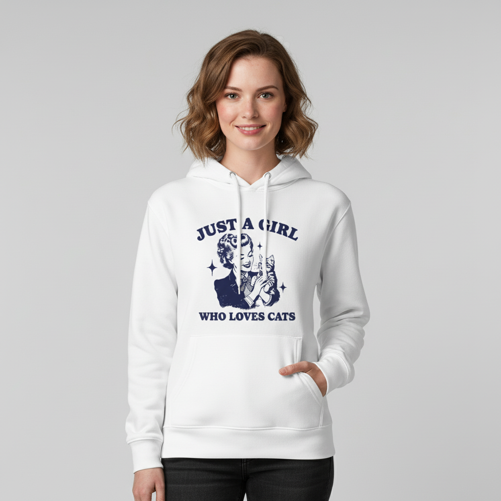 Girl who loves Cats Hoodie