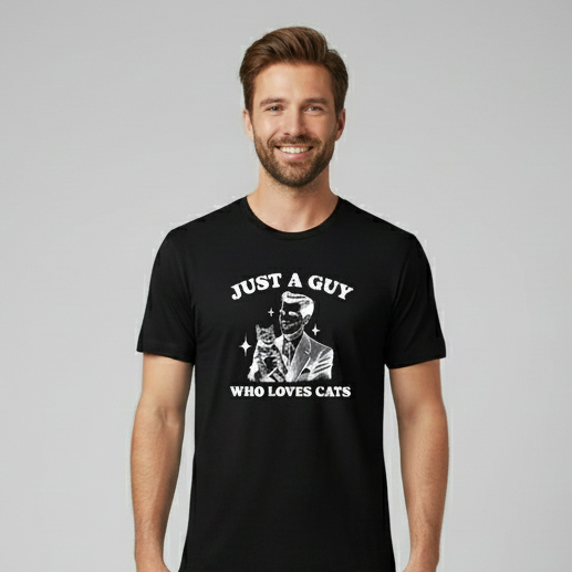 Guy who loves Cats T-Shirt