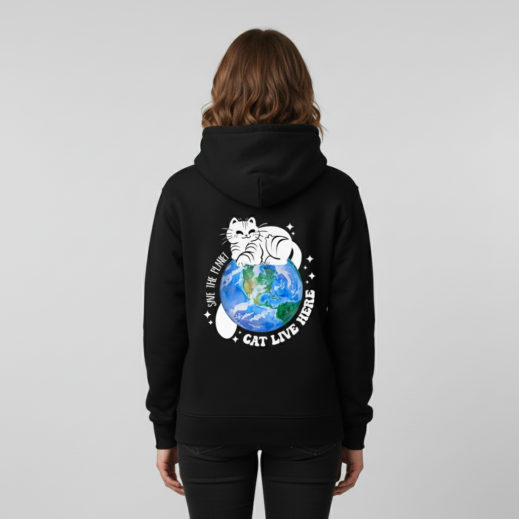 Save the Planet  Hoodie BackPrint