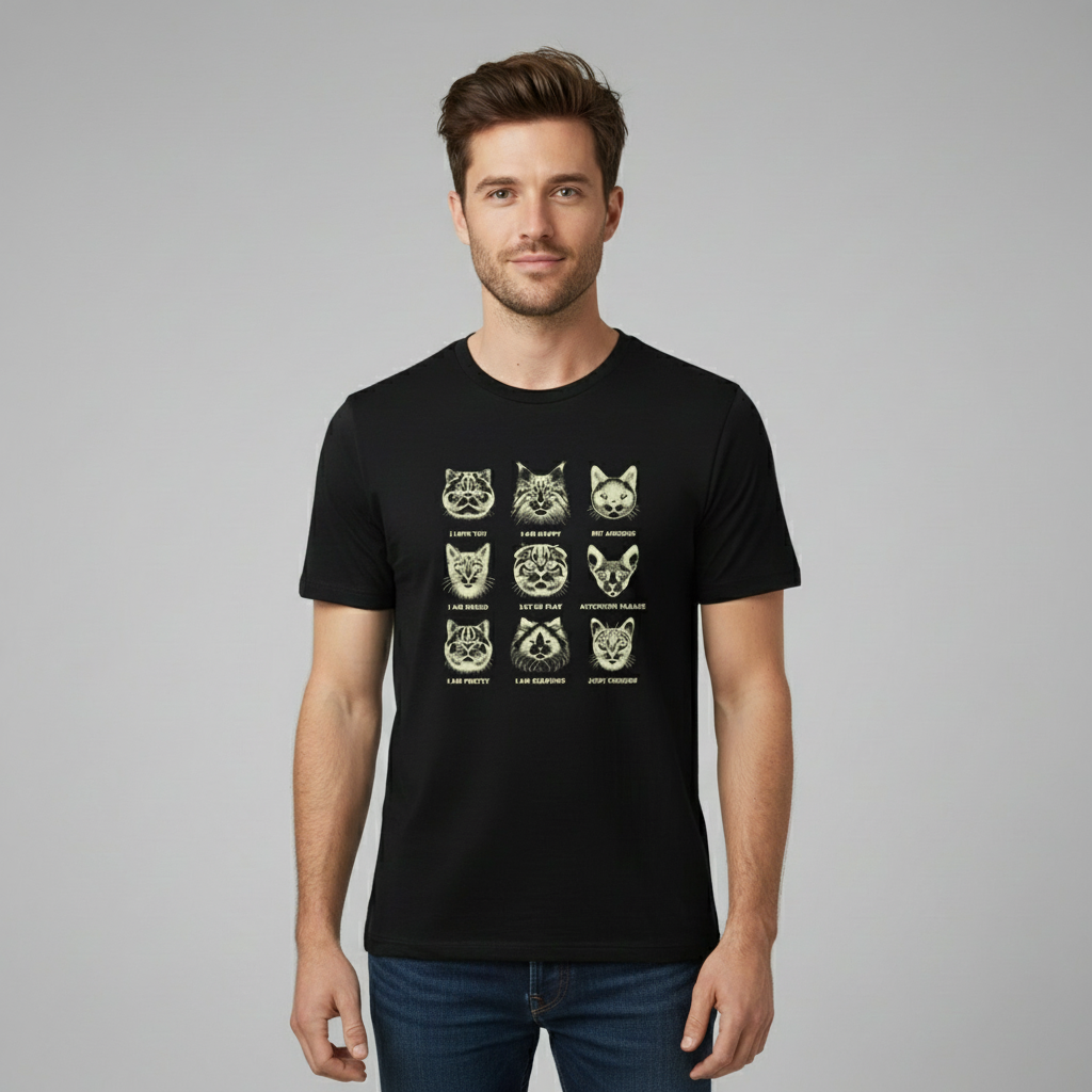Emotion Cats  T-Shirt